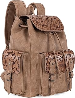 Montana West Wrangler バックパック 財布 レディース メンズ ウエスタンバックパック 花柄 ツーリング トラベルバッグ