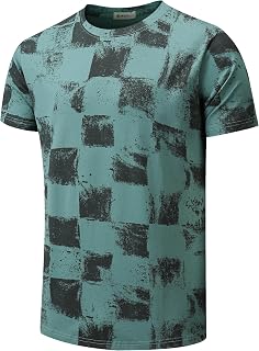 RONOMO Men's Round Neck Short Sleeved T-Shirt | Medium Elasticity | Soft and Breathable | Pre Shrunk Treatment|