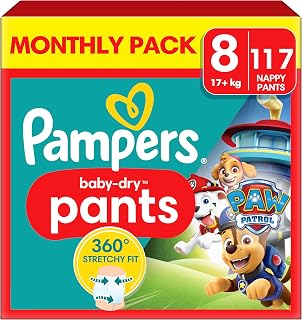 Pampers Baby-Dry Paw Patrol Nappy Pants, Size 8