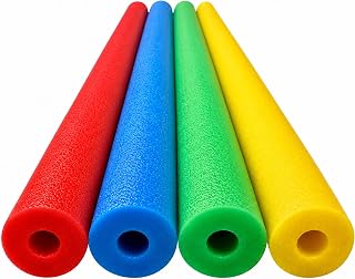 Play22 Jumbo Pool Noodles Foam - Extra Dense Foam Swim Noodles, 4-Pack | First-Class Foam for Pool, Lake, Float & Swimming Training, Multi-Purpose Tubes for Exercise, Crafts & Pipe Insulation