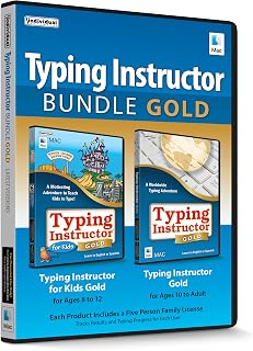 Typing Instructor Bundle Gold - Mac - Includes Two Software Programs for Kids & Adults to Learn to Touch Type - CD/PC