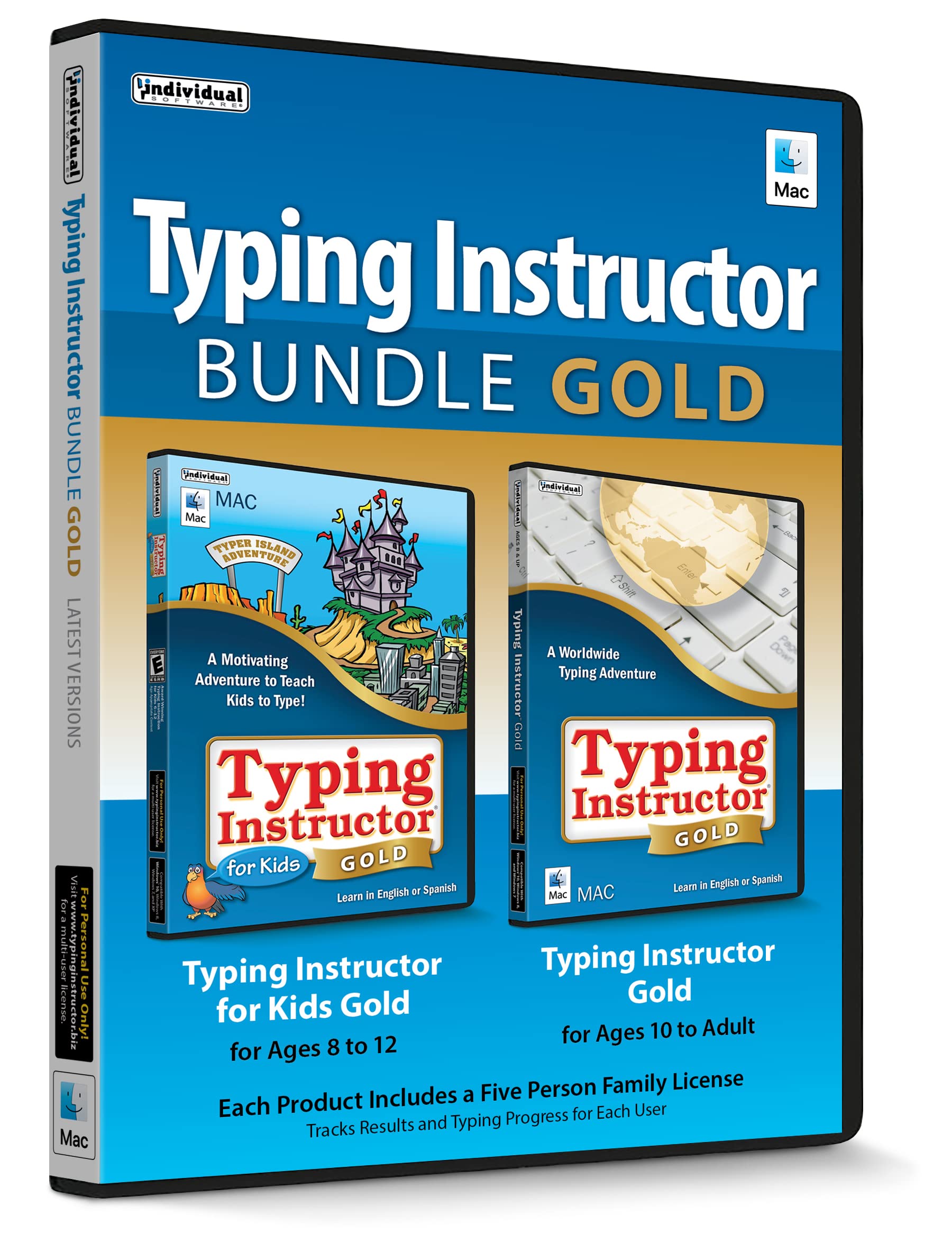 Typing Instructor Bundle Gold - Mac - Includes Two Software Programs for Kids & 