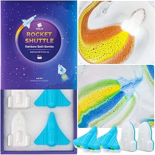Space Rocket Bath Bomb for Kids Boys (85g × 4pcs)