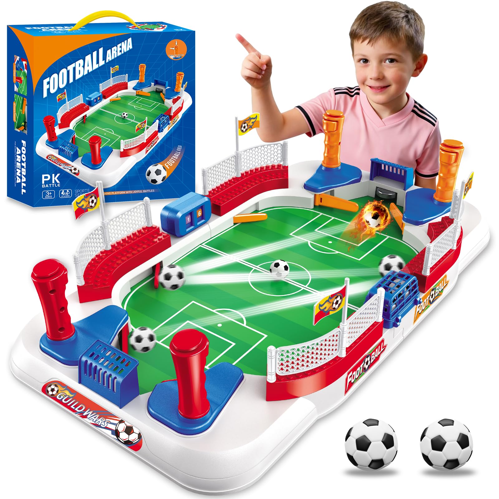 Starweeks Mini Foosball Table, Soccer Board Game for Kids, 3 4 5 6 7 8-12 Year O