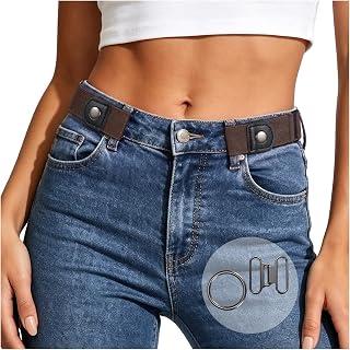JasGood Gürtel ohne Schnalle Gürtel Schnallenfreier Elastischer Stretch Gürtel für Damen und Herren Justierbar Stretchgürtel Für Jeans Hosen