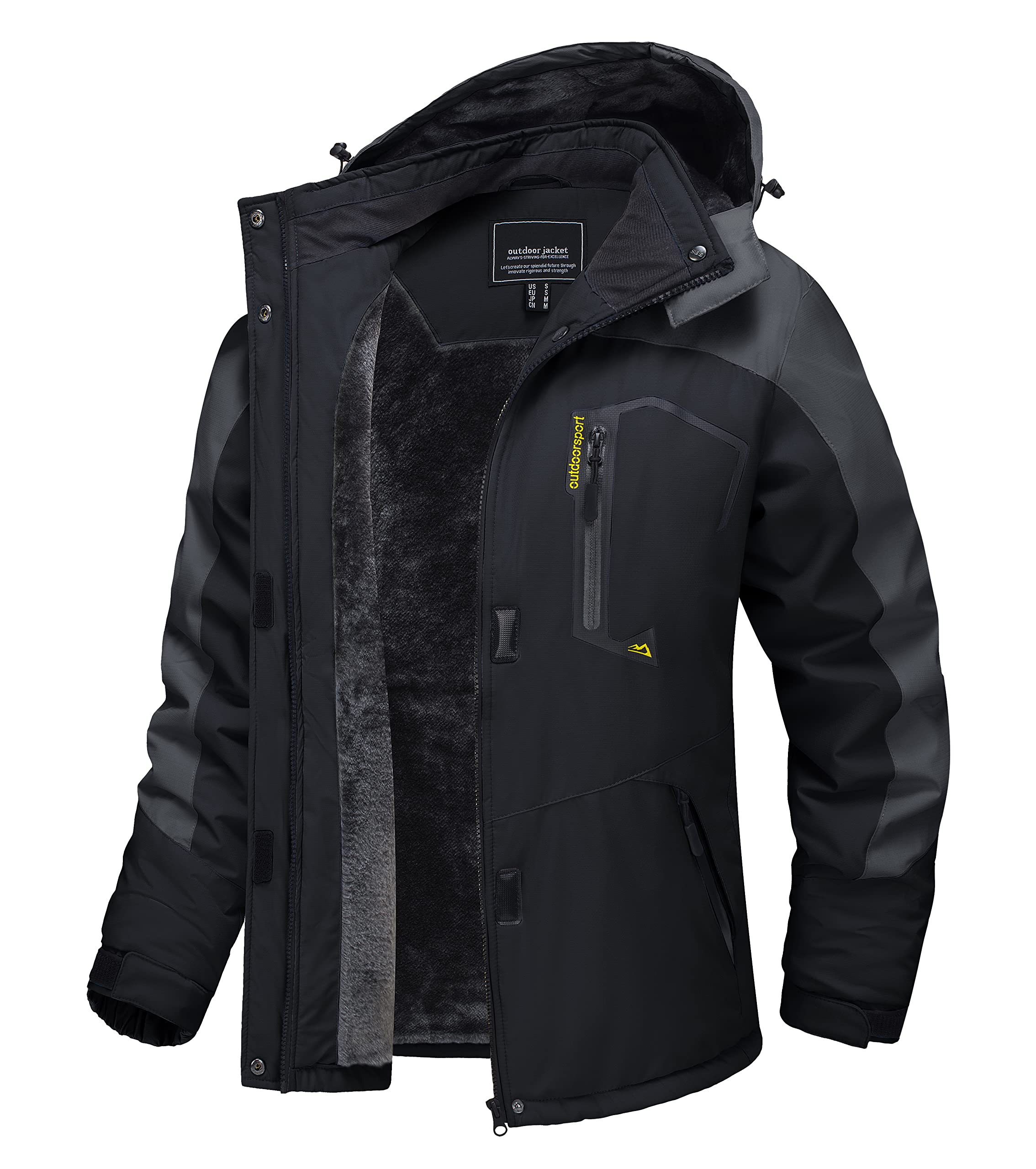 TACVASEN Women's Waterproof Fleece Jacket for Winter Skiing and Outdoor Hiking w