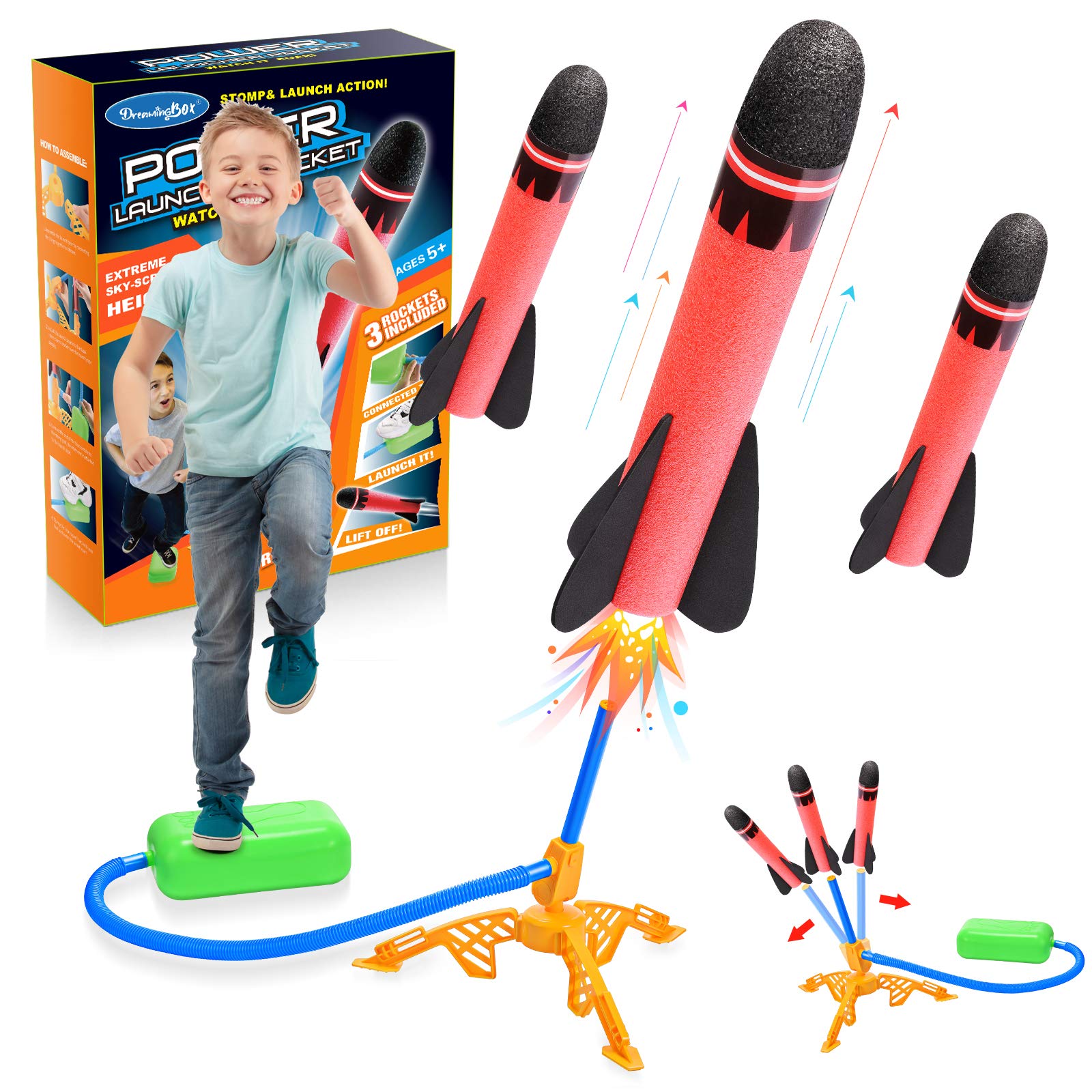 SAITCPRY Boy Toys for 4 5 6 Year Old, Toy Rockets Boys Age 3-9 Girl Gifts for 3-