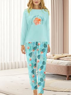 Women's Trendy Tie Dye Pajamas 2 Piece Soft Long Sleeve & Pants Pajama Set Jammy