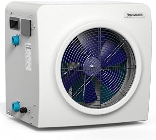 Swimming Pool Heater for Above Ground and Inground Pool 12'*14'*48" | 16000BTU Pool Heat Pump, 5.5 COP High Energy Efficient, Up to 5000 Gallons, Smart Heating & Cooling 110V