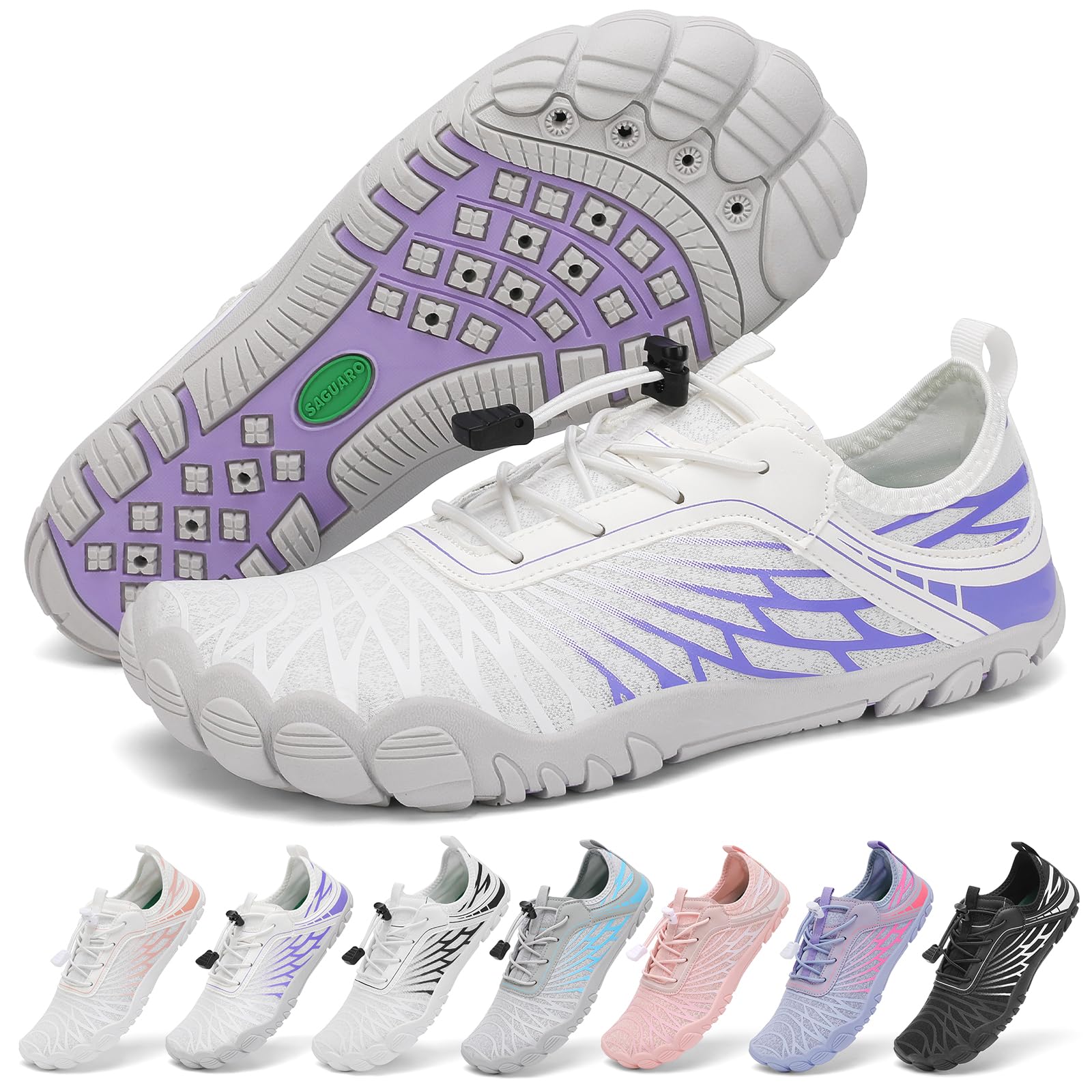 SAGUARO Barefoot Minimalist Women's Breathable Quick Dry Water Shoes, EU 35-43
