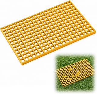 Cinnvoice 1 Pcs Fiberglass Molded Grating Panel, 3ft X 2ft X 1.5in, Yellow | Frp Construction, Corrosion Resistant, Non-slip for Walkways, Platforms, Drainage Covers, Lightweight Durable, Prevents Clogs