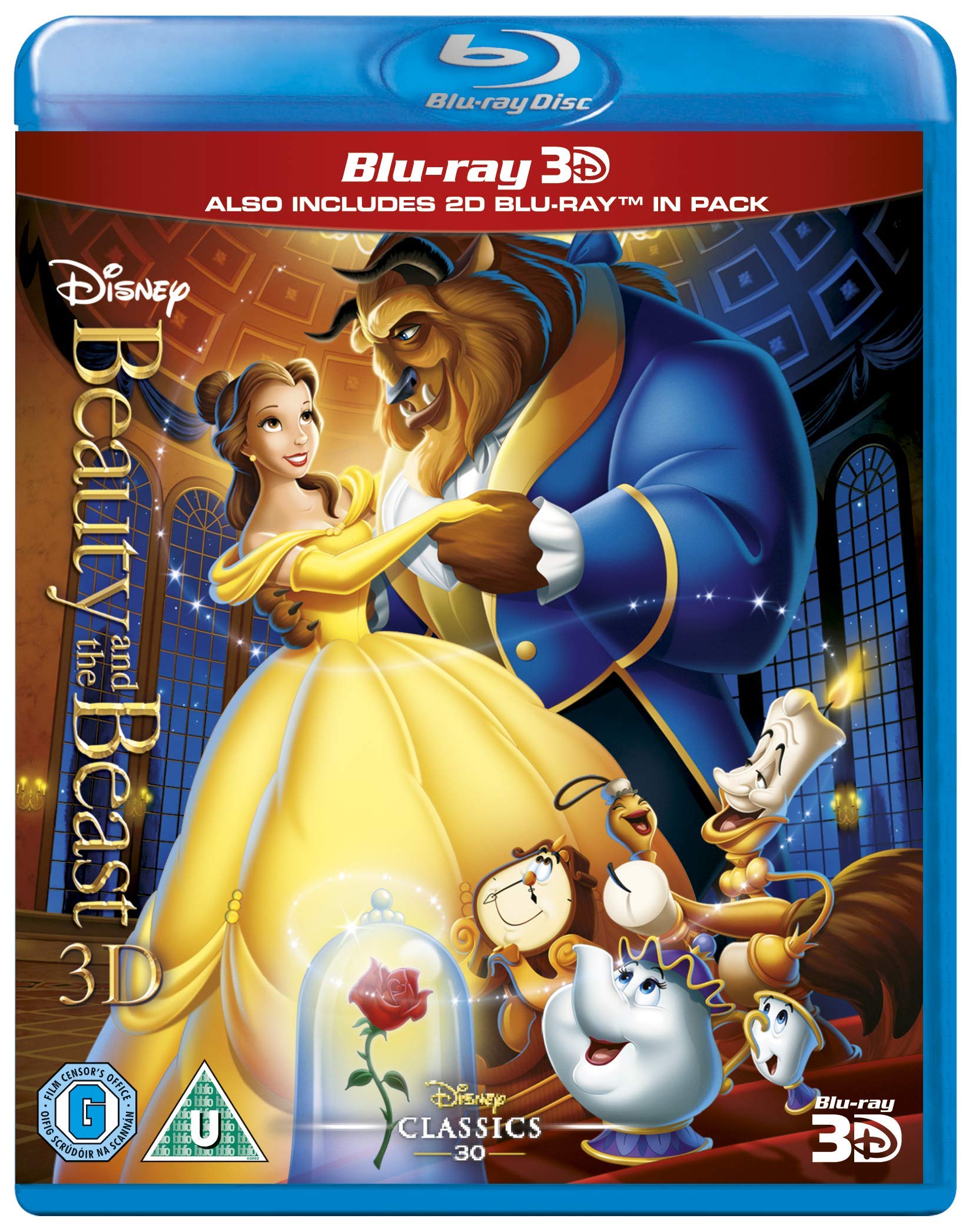 Beauty And The Beast [Blu-ray 3D + Blu-ray] [Region Free] [UK Import]