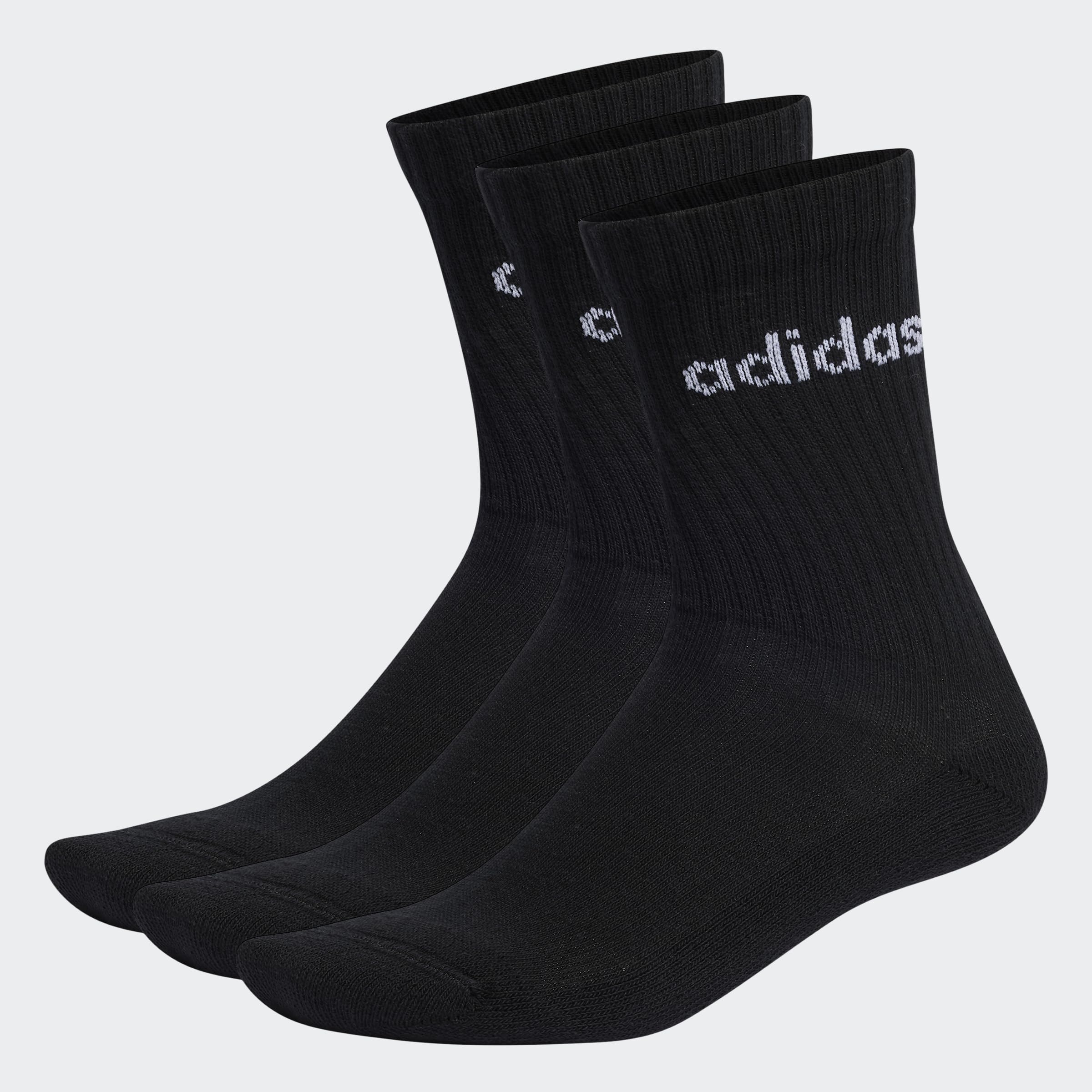 adidas Linear Crew Cushioned Socks 3 Pairs Socks Unisex
