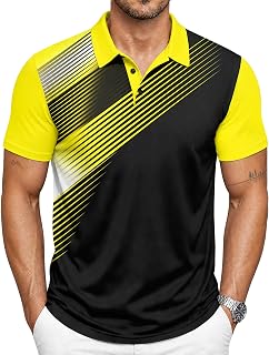 SCODI Men's Golf Polo Short Sleeve Tactical Casual Tennis Polo Shirt