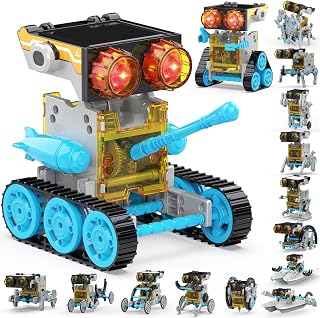 Wesfuner 30-in-1 Solar Robot Building Kit STEM Gift for Boys Ages 8-13 | Building and Engineering Skills, Powered by the Sun, DIY Educational Kits, Birthday Presents for Kids, 243 Pieces