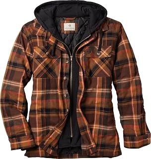 Legendary Whitetails Men's Flannel Shirt Jacket Plaid Hooded Shacket Shirt Jacket (pack of 1)
