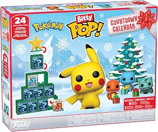 Funko Bitty POP! Countdown Calendar: Pokemon | Official Merch - Advent Calendar with 24 Days of Mystery Mini Figures - Christmas Countdown Gift for Fans