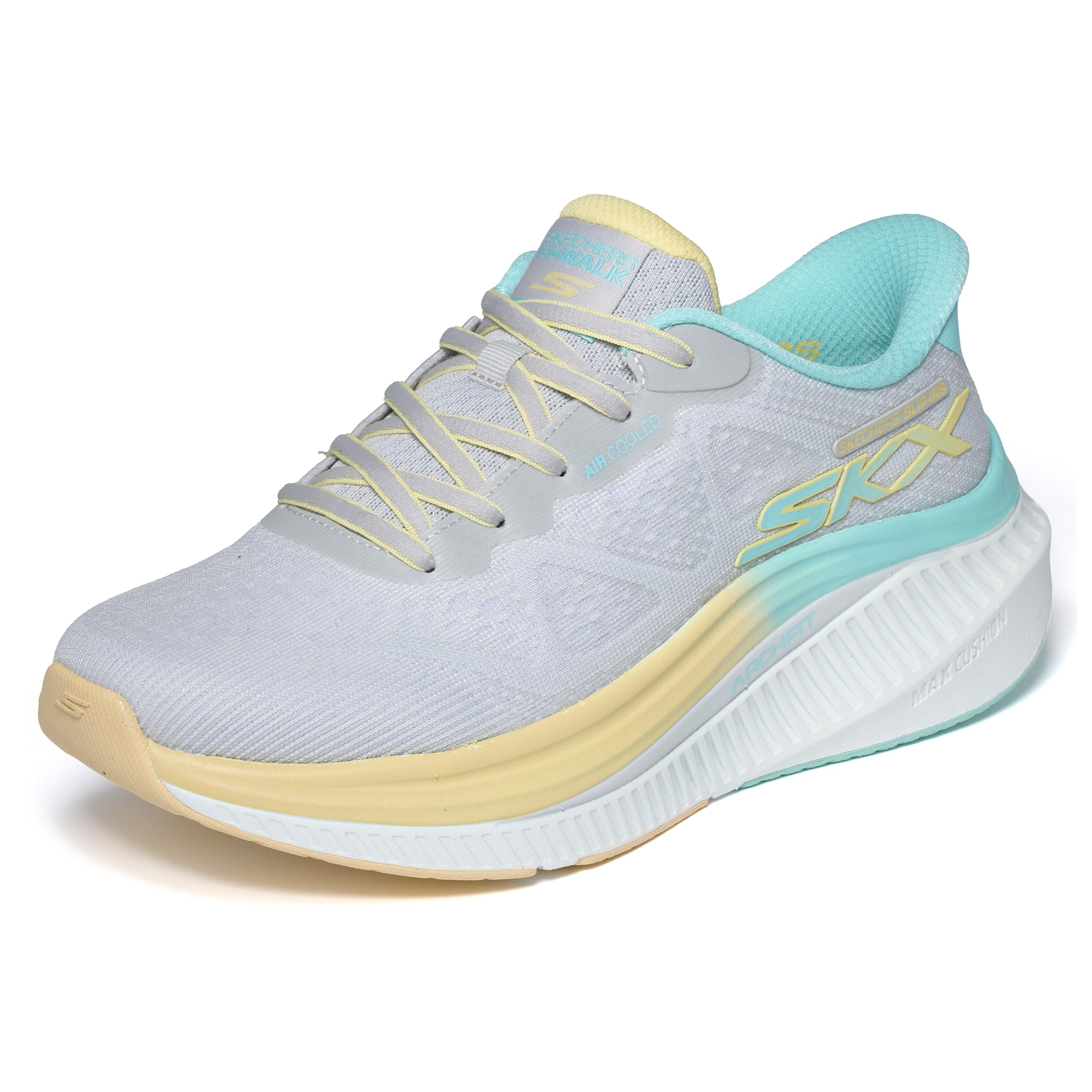 SKECHERS Women's Max Cushioning Arch Fit Areena Hands Free Slip-ins Sneaker Boot
