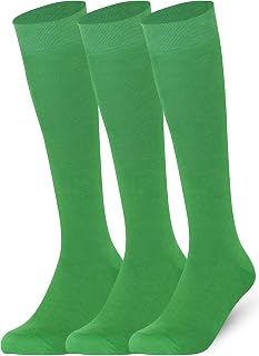 Mysocks 3 Pairs Unisex Knee High Socks with Extra Fine Combed Cotton