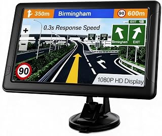 7/9 Inch Truck GPS for Commercial Drivers, 2026 Lifetime Free Maps, Hands-Free Voice Assist, Custom Truck Routing & Speed Limit Alerts (9 inches)