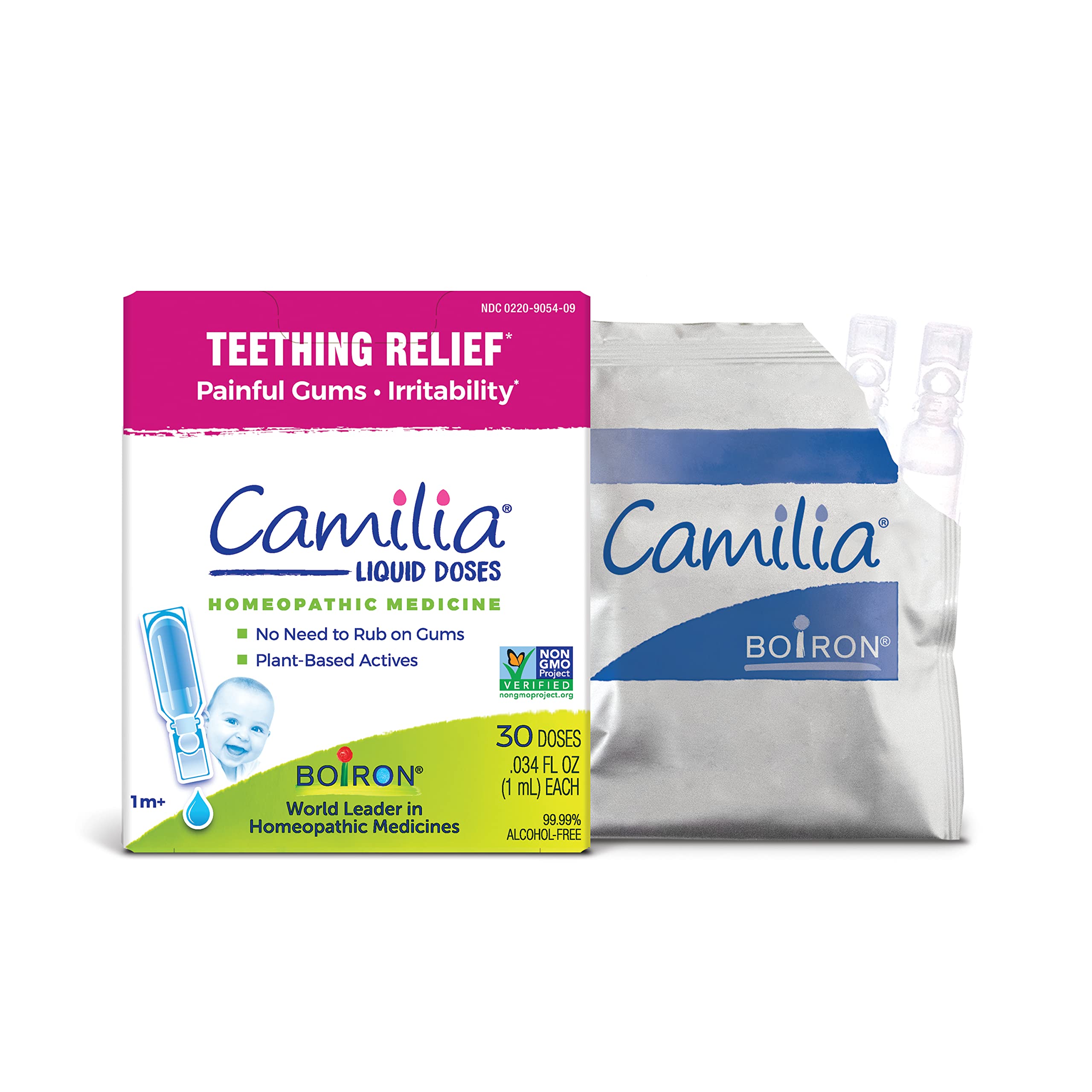 Boiron Camilia Teething Drops for Daytime and Nighttime Relief of Painful or Swo