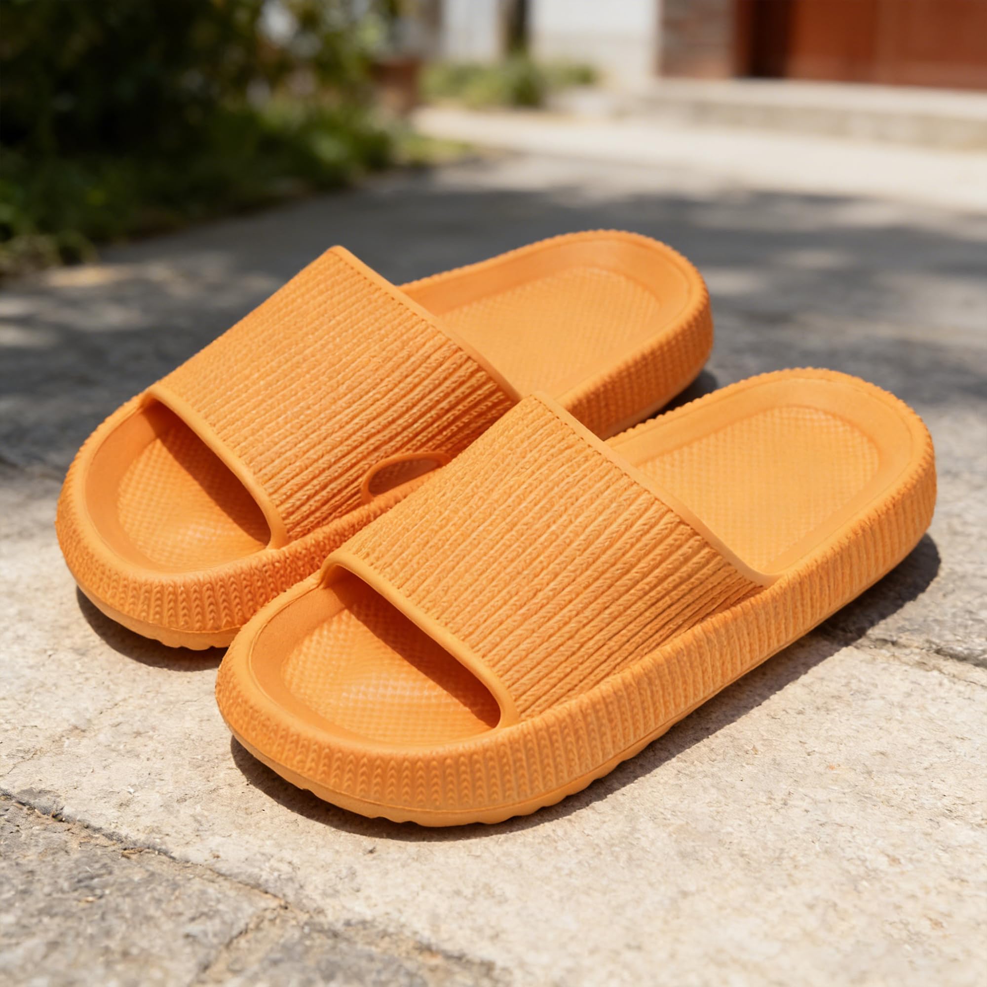 Cloud Slippers for Kids Boys Girls Cushion Home Shower Bathroom Non-Slip Open To