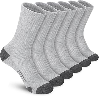 Felicigeely Athletic Crew Socks Cushioned Breathable for Men & Women 6 Pack