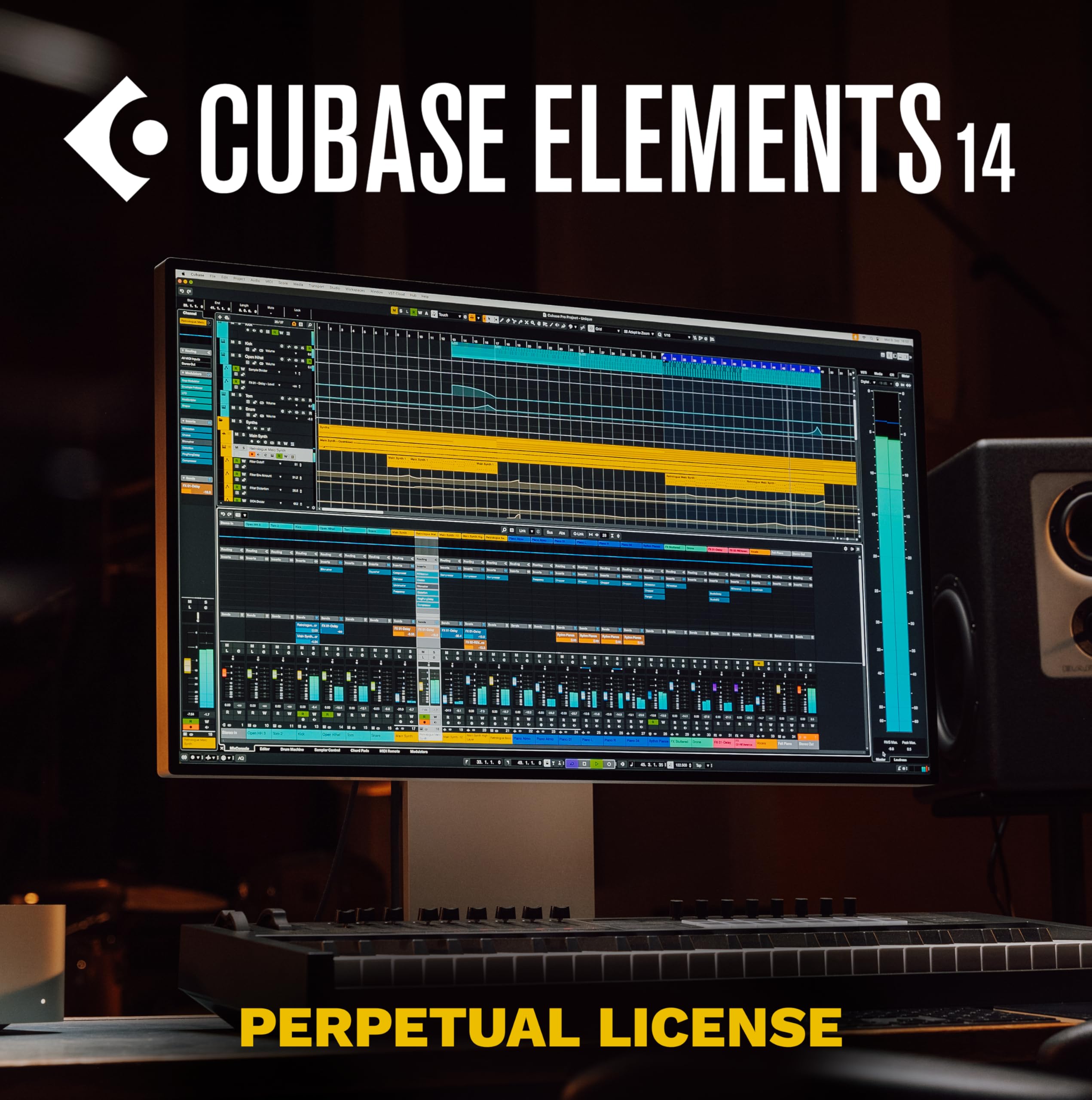 Steinberg Cubase Elements 14 audio/MIDI sequencer for studio applications or hom