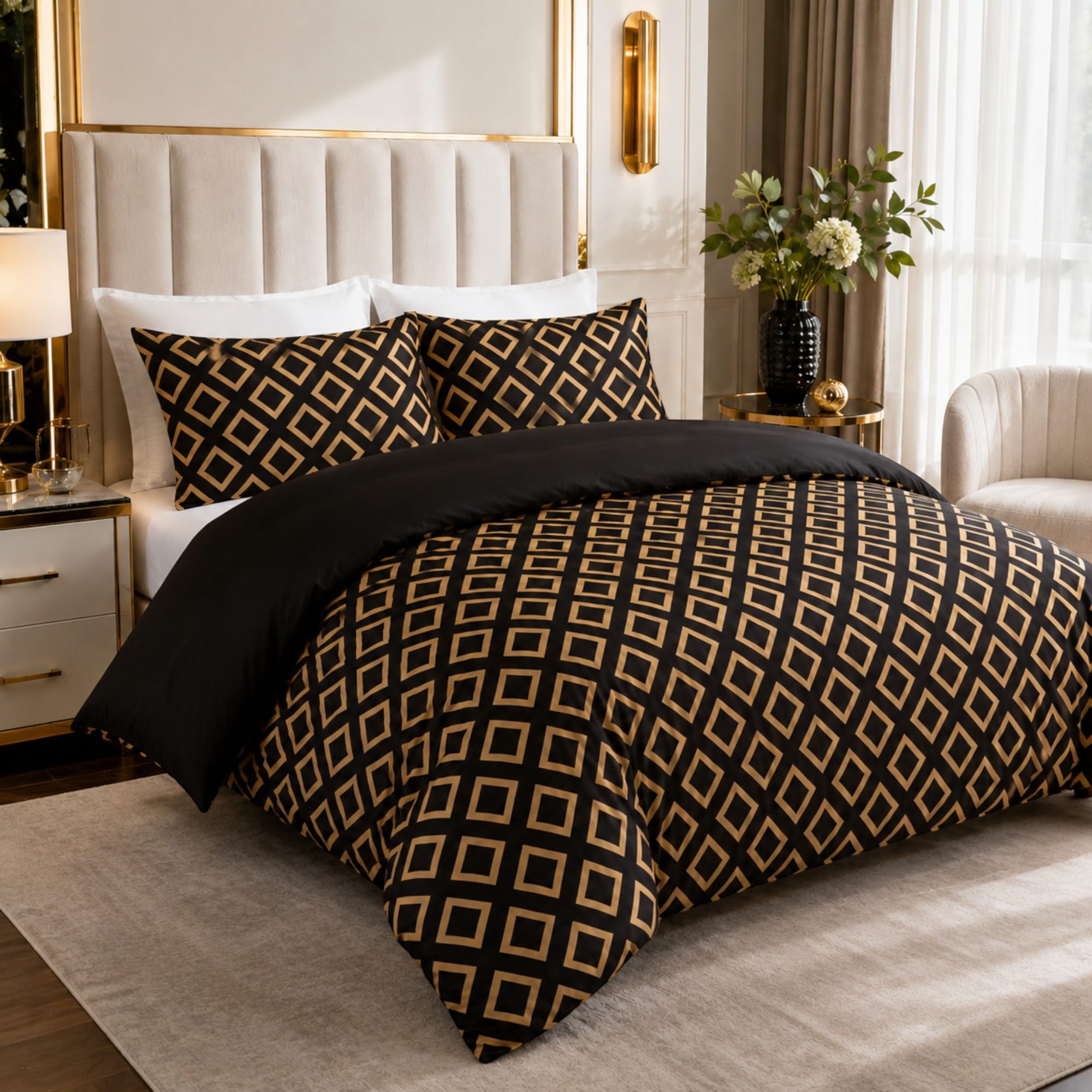 Grace Single Duvet Cover Set - Premium Satin Silk Reversible Duvet Cover Single 
