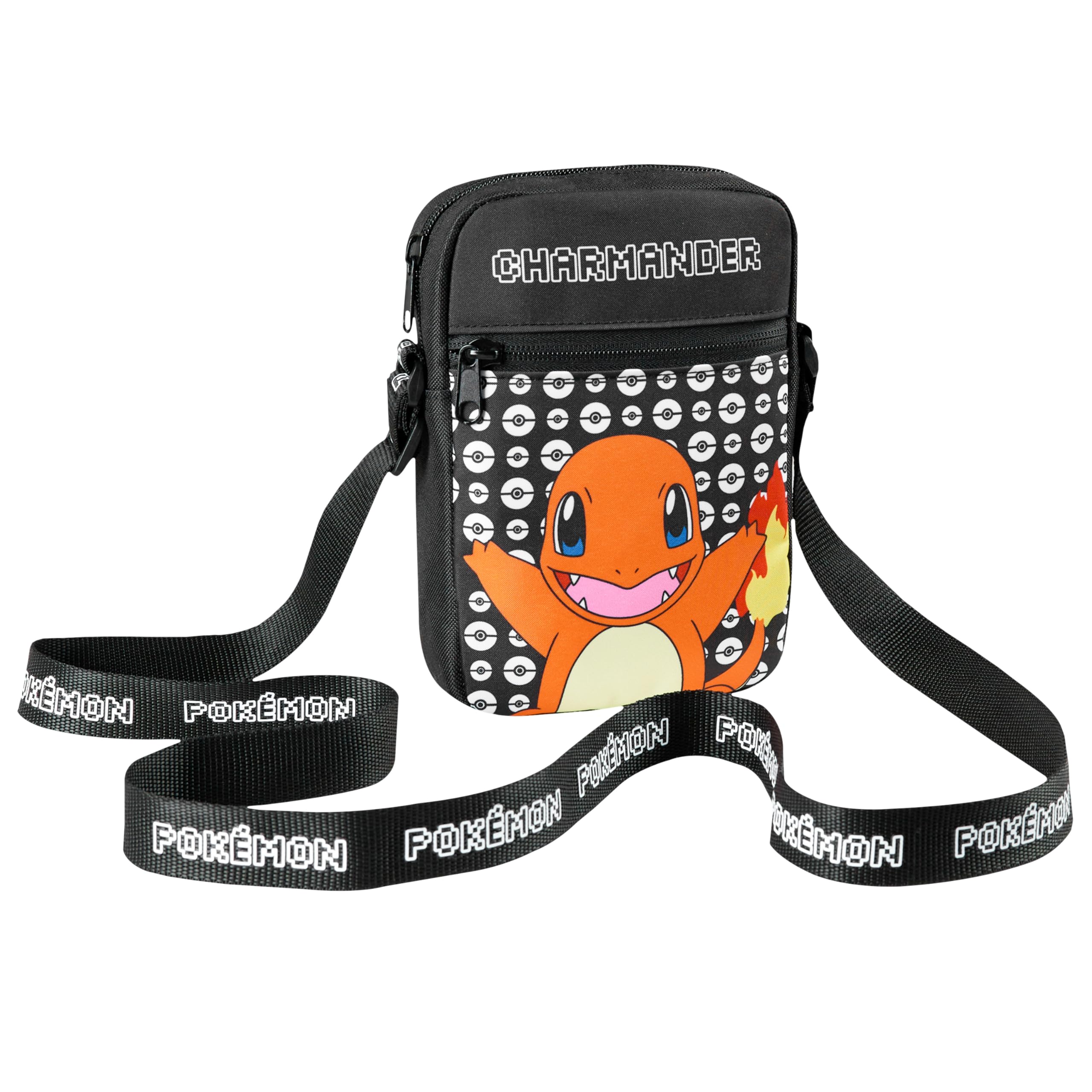 Pokemon Shoulder Bag Cross Body Bag for Kids - Adjustable Strap Kids Pikachu Sma