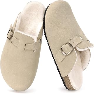 Dokela Men's Women's Winter Fur Clogs Clogs