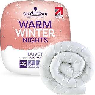 Slumberdown Warm Winter Nights Double Duvet 13.5 Tog - Thick & Cosy Quilt for Cold Weather | Soft Touch Cover, Non-Allergenic, Machine Washable, UK-Made Bedding (200 x 200cm)