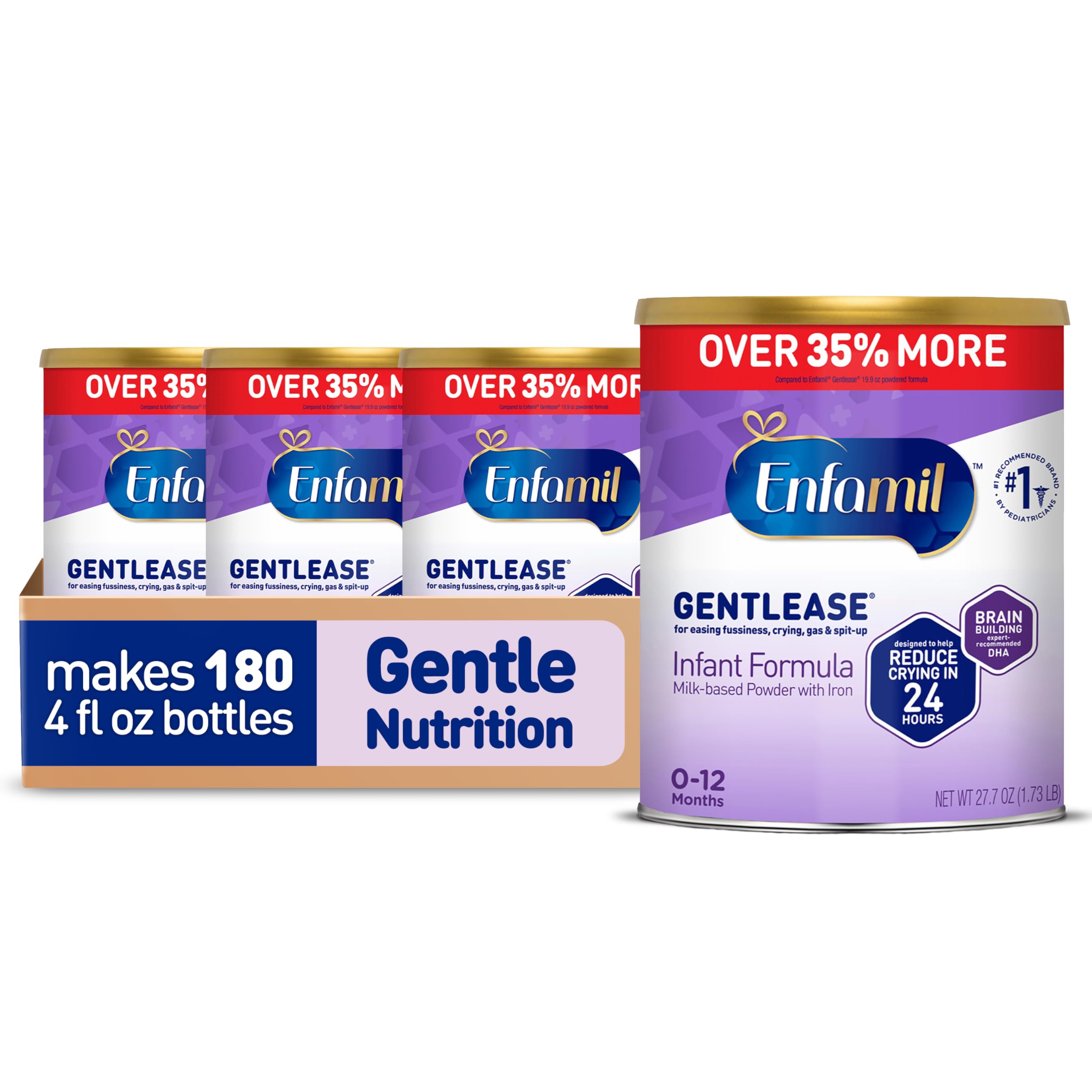 Enfamil Gentlease Easy to Digest Baby Formula, 27.7 Oz, 4 CT | Infant formula, B