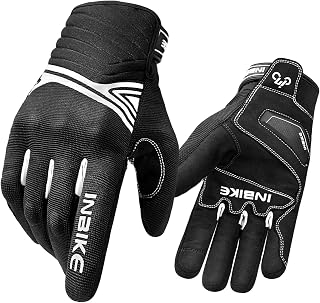 INBIKE Winter Motorcycle Gloves Mens Waterproof Warm Motorbike for Men Hard Knuckle Protection