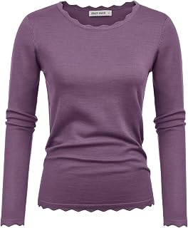 GRACE KARIN Long Sleeve Fall Sweaters for Women Trendy Business Casual Tops