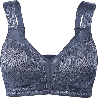 Wingslove Women's Minimiser Bra without Underwire, for Large Breasts, Non-Wired Relief, Wide Straps, Full-Figure Comfort