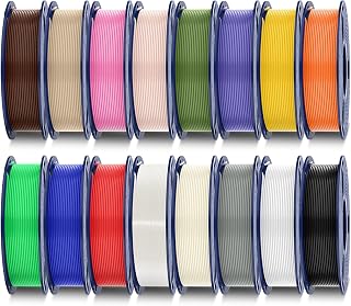 SUNLU Pack of 16 Colors PLA Plus Filament, PLA+ Multicolor Filament for 3D Printers 1.8mm, Vacuum Packed Individually, 0.25kg/Spool, Total 4kg, 16 Spools ​
