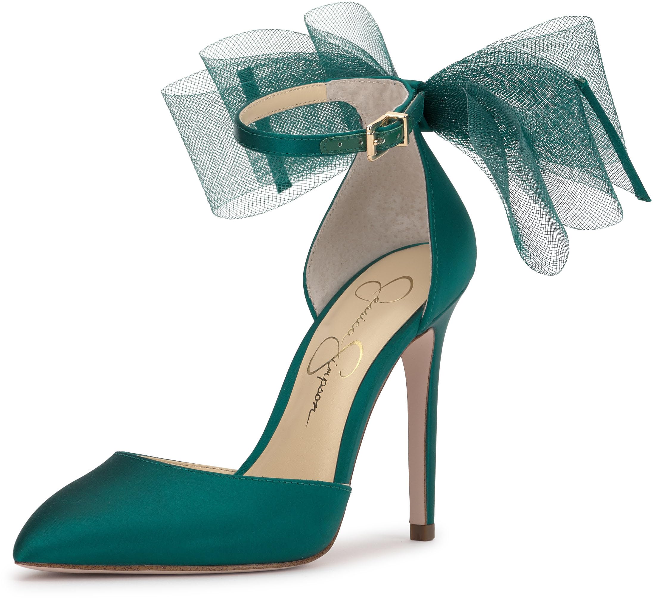 Jessica Simpson Phindies Women's Satin Bow Pumps