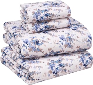 RUVANTI - 100% Cotton California King Size Percale Sheet Set