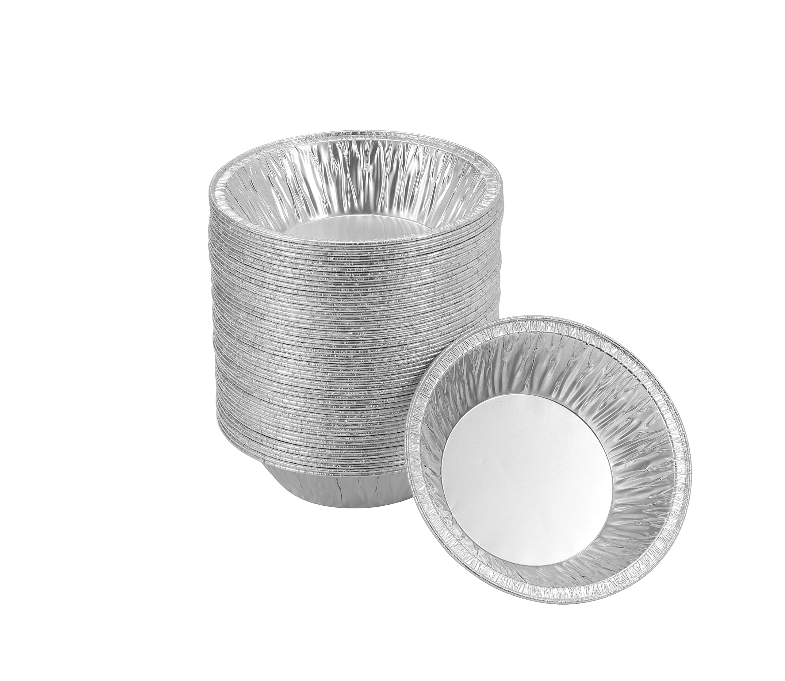 Waytiffer (50 Pack Pie Pans 5 inch,Mini Pie Tins HEAVY-DUTY Disposable Aluminum 
