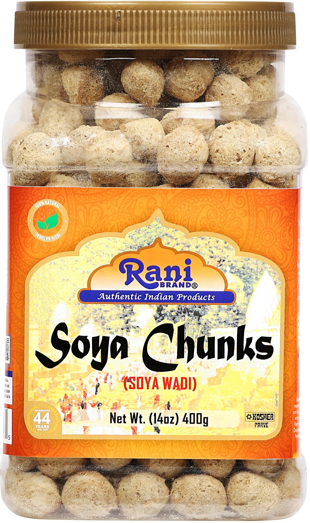 Rani Soya Chunks Nuggets (High Protien) Vadi 14oz (400g) ~ All Natural, Salt-Fre