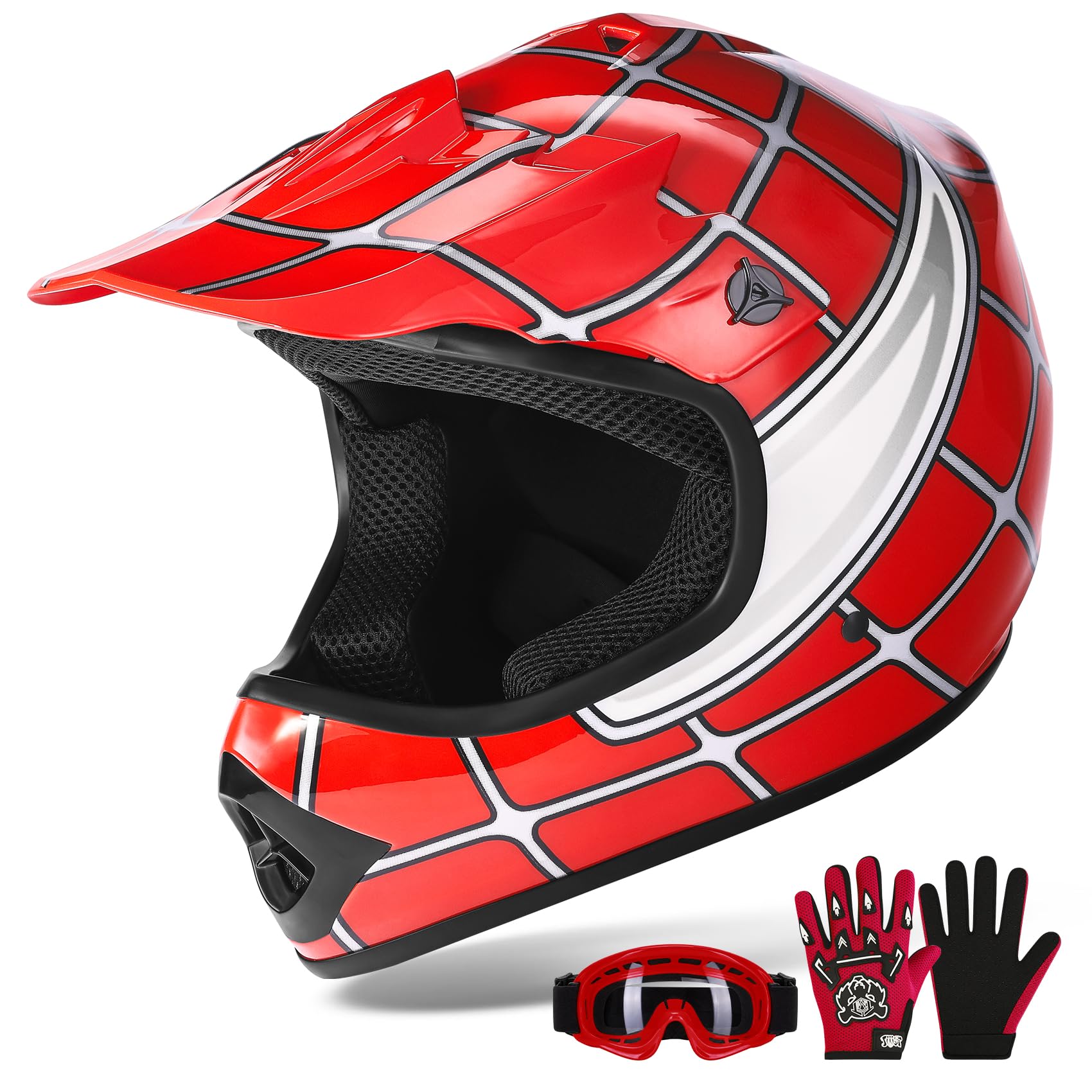XFMT Youth Dirt Bike Helmet DOT Approved Kids Full Face Motocross Helmets | Moto