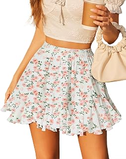 Avidlove Women Sexy Pleated Mini Skirt High Waist Skater Skirt Ruffle Lingerie Skirt