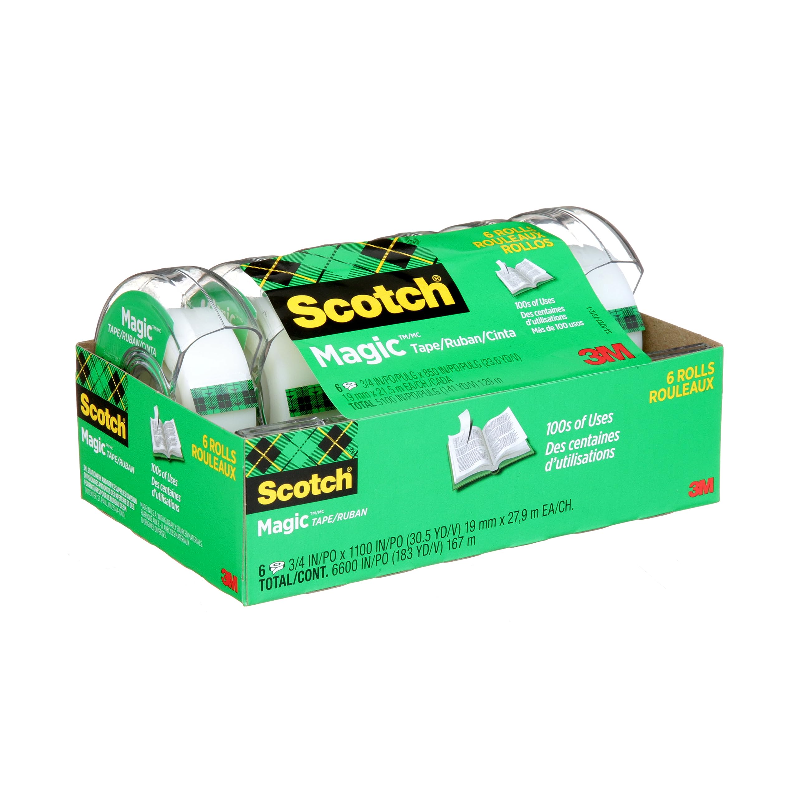 Scotch Magic Tape, Invisible, Back to School and University Essentials for Stude