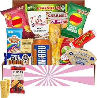 British Snack Care Package - Variety Pack of Treats from UK - Snack Box for Kids and Adults - Gift Basket of Delicious Sweets by Lecsa Specialty Snacks (Products may vary due to availability) 15 count