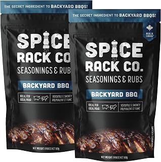 Rib Rub Seasoning And Bbq Rub - Spice Rack Co Pork Rib Spice Blend, Bbq Seasoning Dry Rubs, Deliciously Dependable Barbecue Rubs And Spices For Smoking, Grilling, Frying, Roasting (2 Pack)