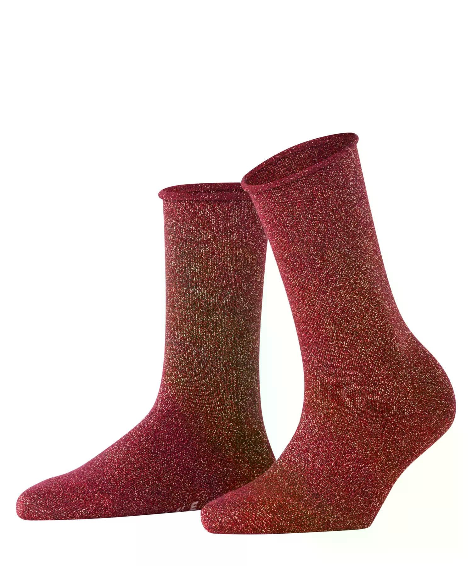 FALKE Women's Shiny Socks Breathable Lyocell Reinforced Pressure-Free Rolled Cuf