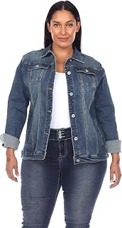 Women's Plus Size Classic Denim Jacket