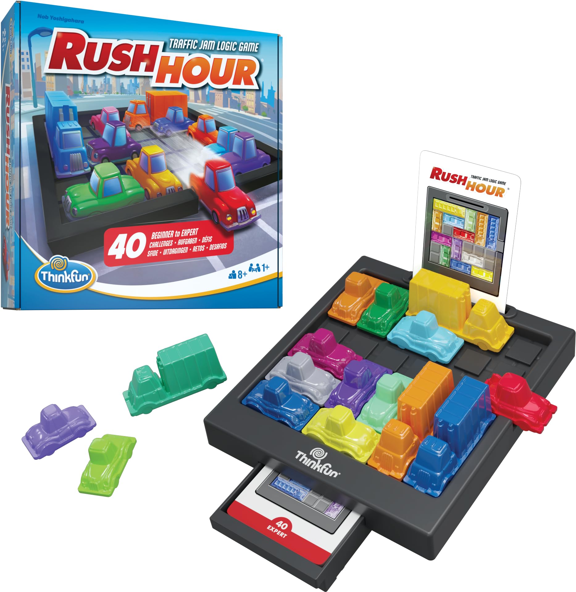 ThinkFun Rush Hour Logic Game for Kids Age 8+
