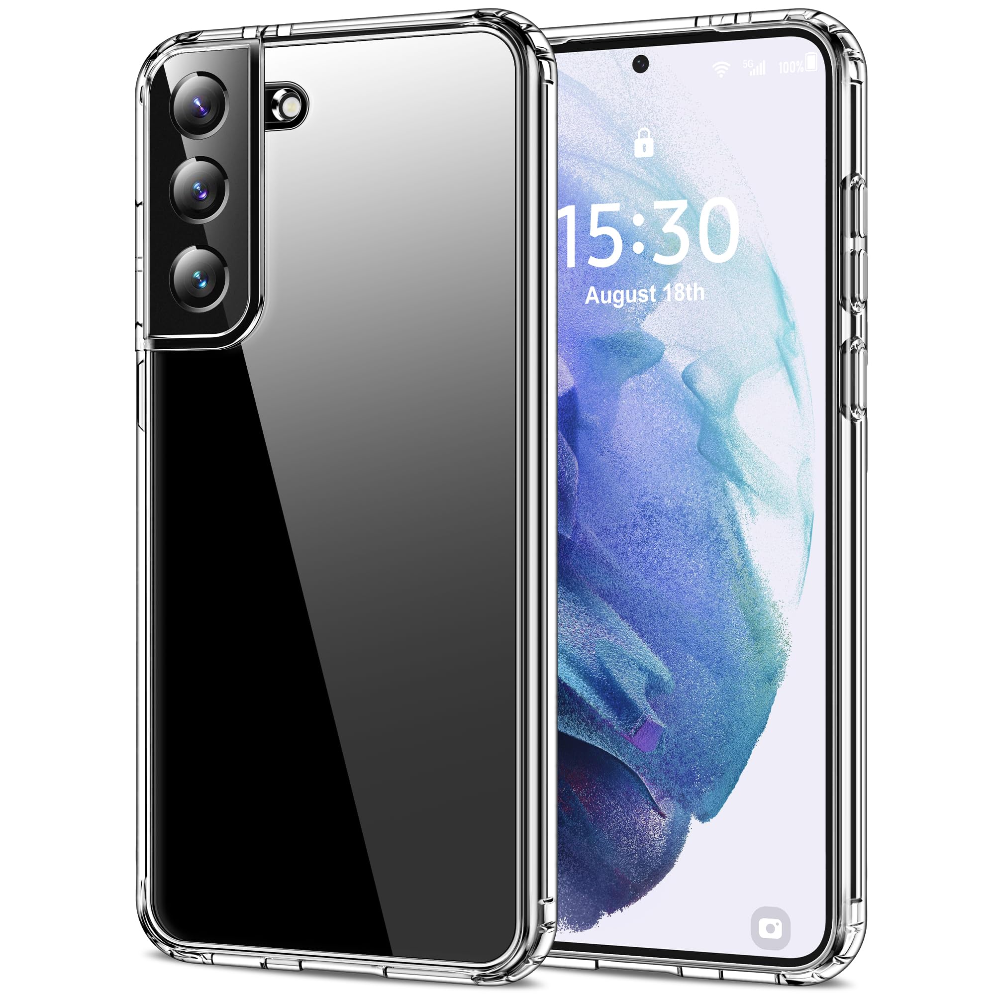 HOOMIL Case for Samsung Galaxy S21+ Plus 5G, Transparent
